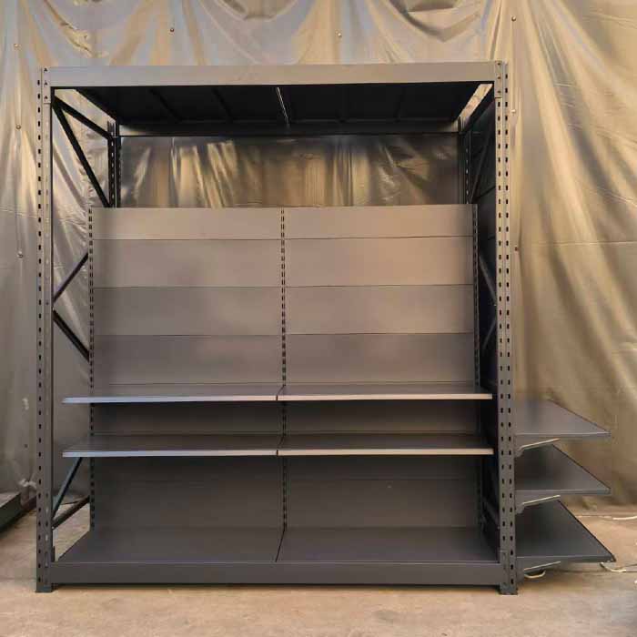 Black Supermarket Storage Combination Shelf