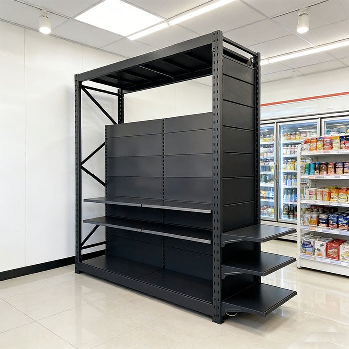 Black Warehouse Supermarket Shelf Set