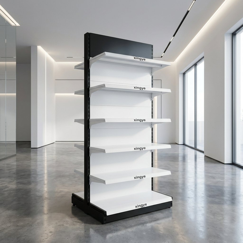 Black White Double Sided Shelf