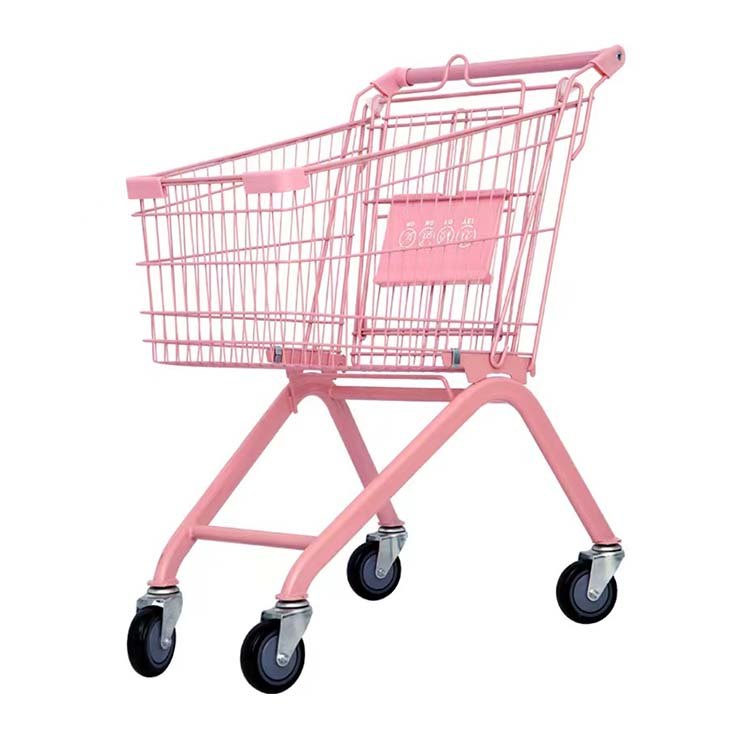 Pink Kids Shopping Trolley