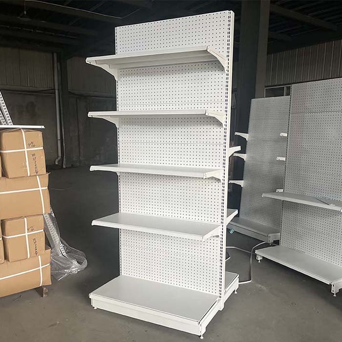 White Double Sided Retail Shelf
