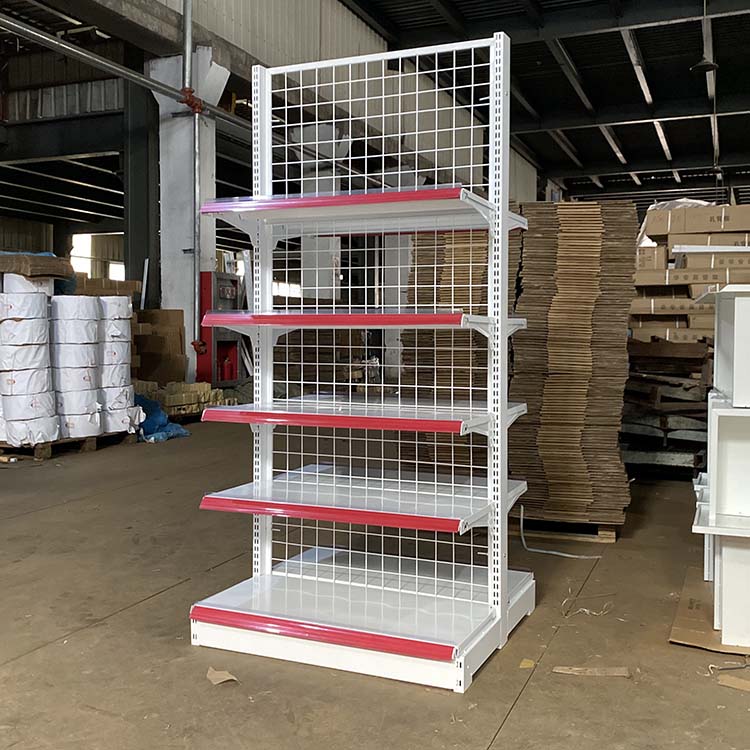 White Double-sided Wire Mesh Shelf