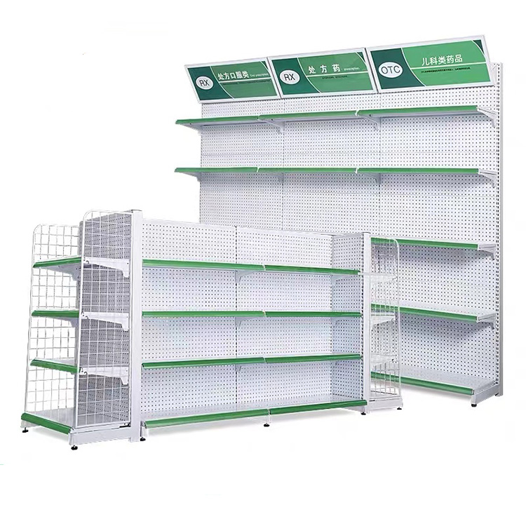 White Pharmacy Shelf