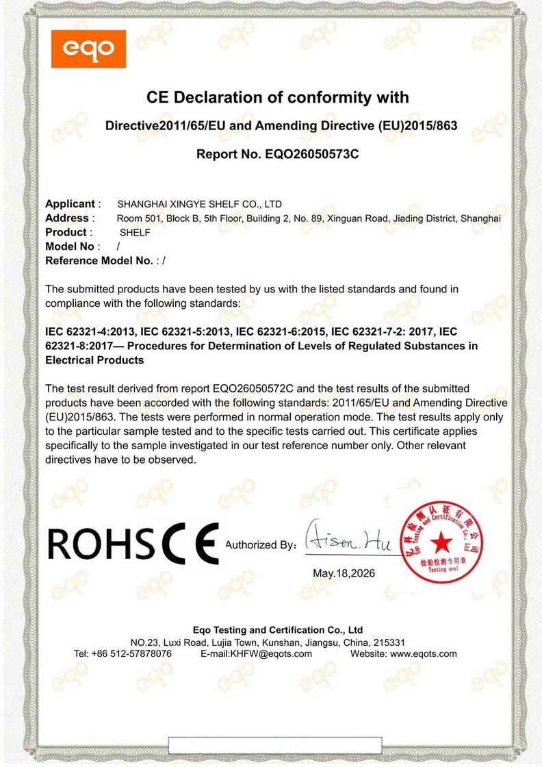 RoHS — Hazardous substances compliance