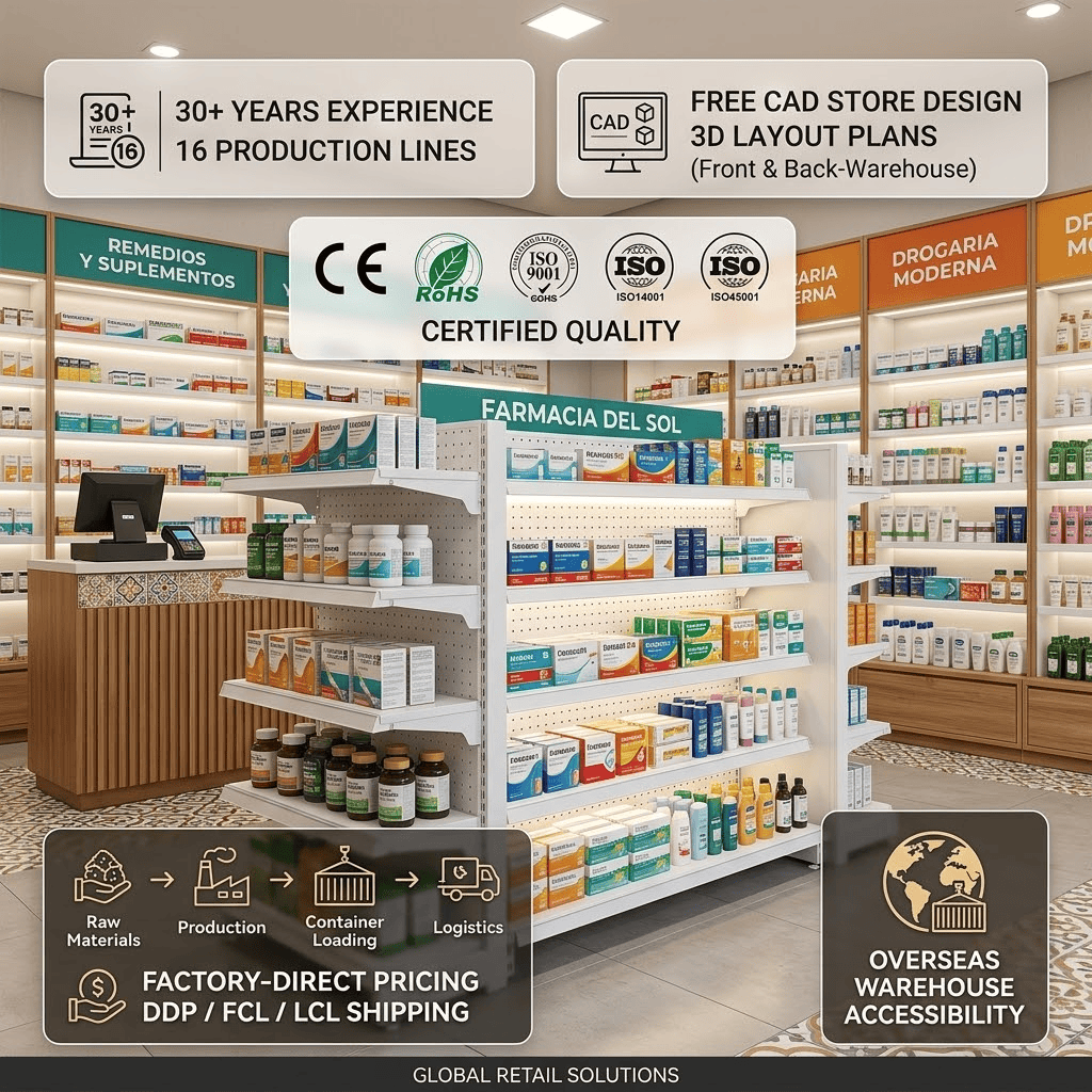 Pharmacy shelving