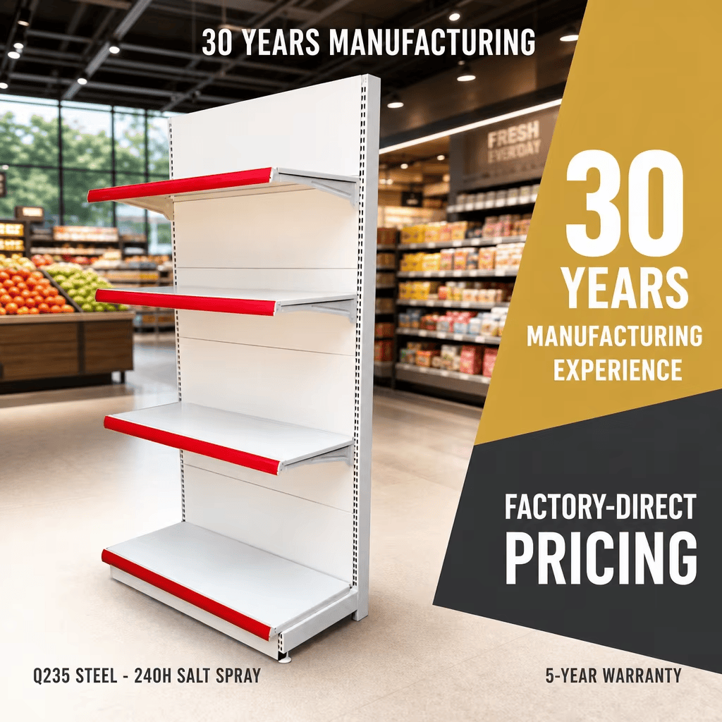 Supermarket shelving systems
